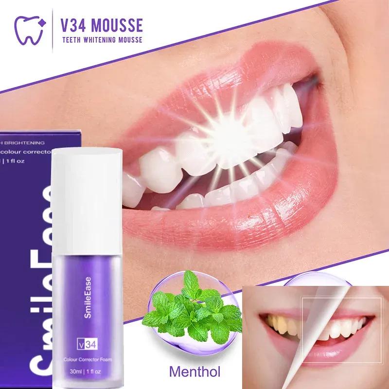 V34 Colour Corrector Serum - Purple Toothpaste for Teeth Whitening