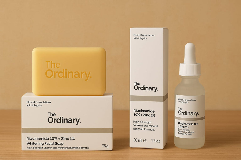 Revitalize Your Skin with 2 in 1 Skincare Bundle - Niacinamide Soap & Face Serum